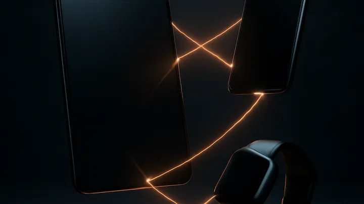 999K COM Multiple devices floating in harmony